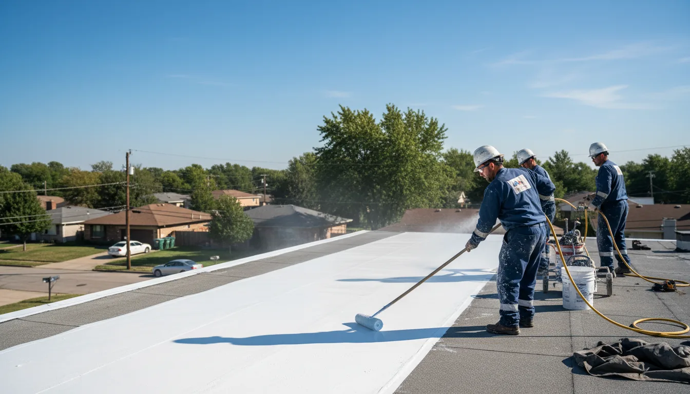 Commercial roof coating in Sawyer, KS near me